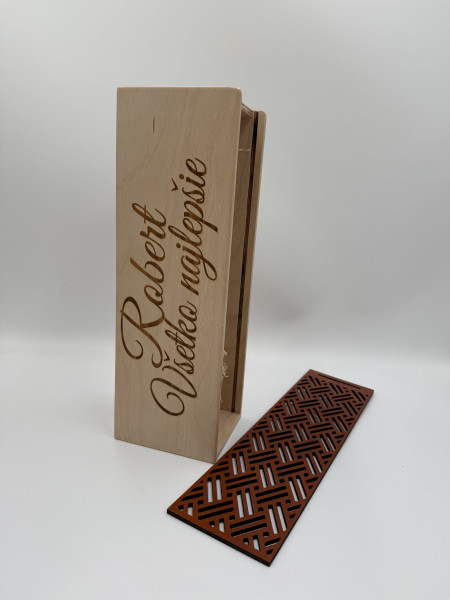 Drevená krabička na alkohol